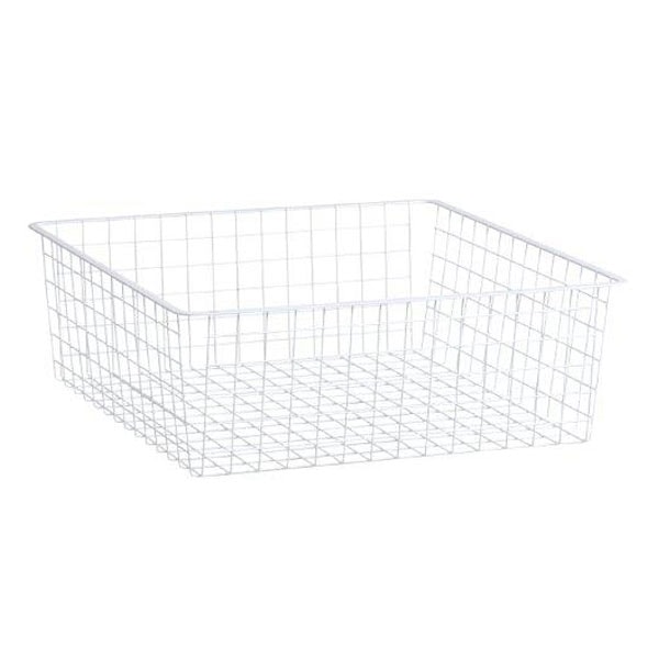 Elfa Standard trådkurv 55 i hvid 527 x 185 x 527 mm