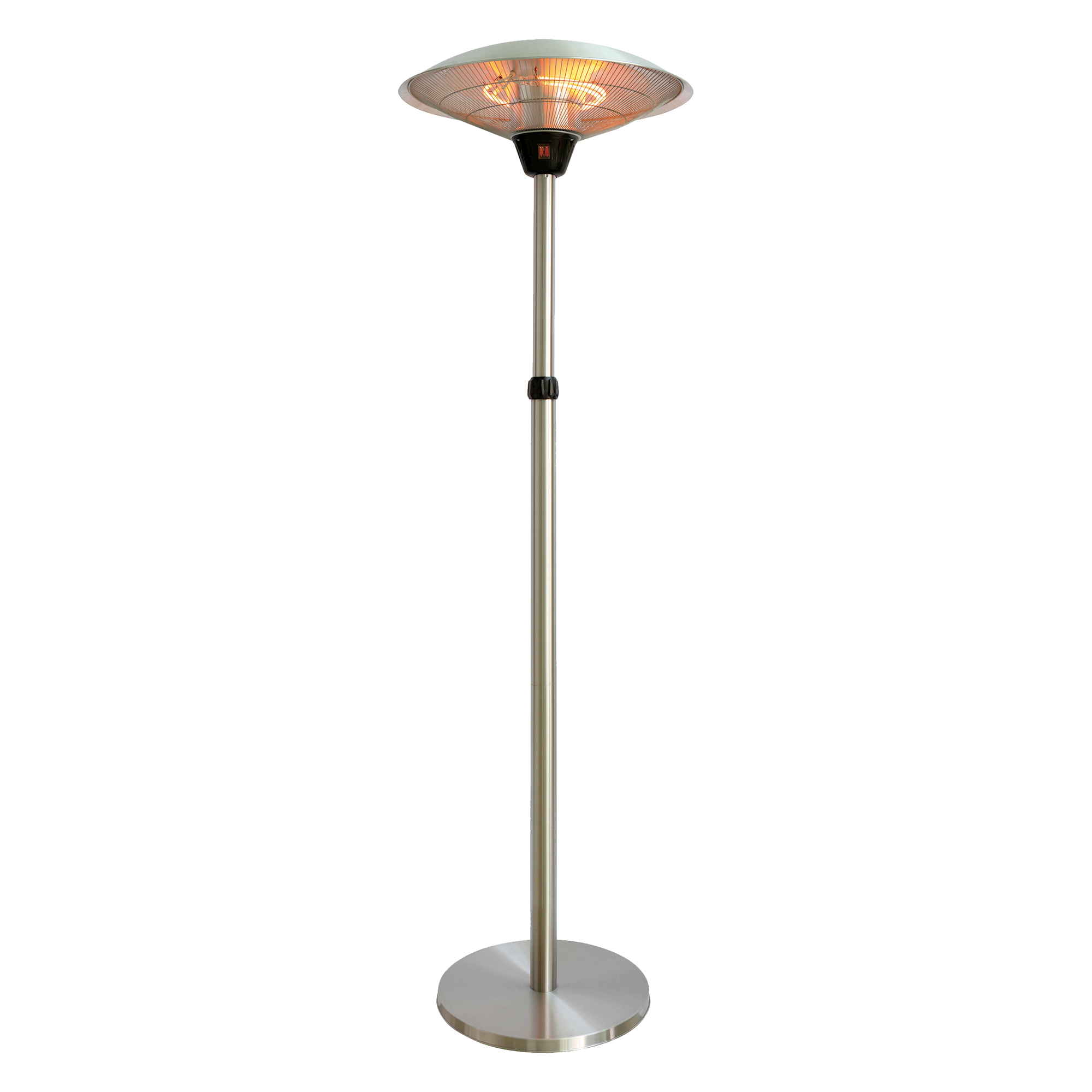 Hortus terrassevarmer gulvmodel med teleskop sølv 2100W