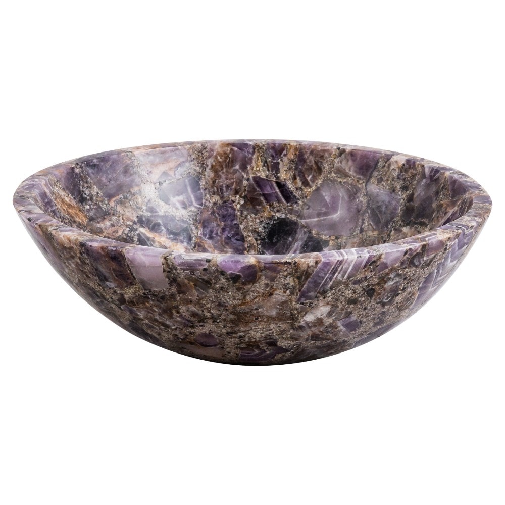 GemLook GL398 håndlavet håndvask i lilla ametyst Ø38 cm