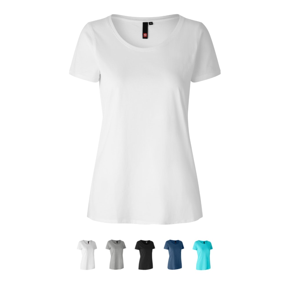 ID Core t-shirt dame sort str. 3XL