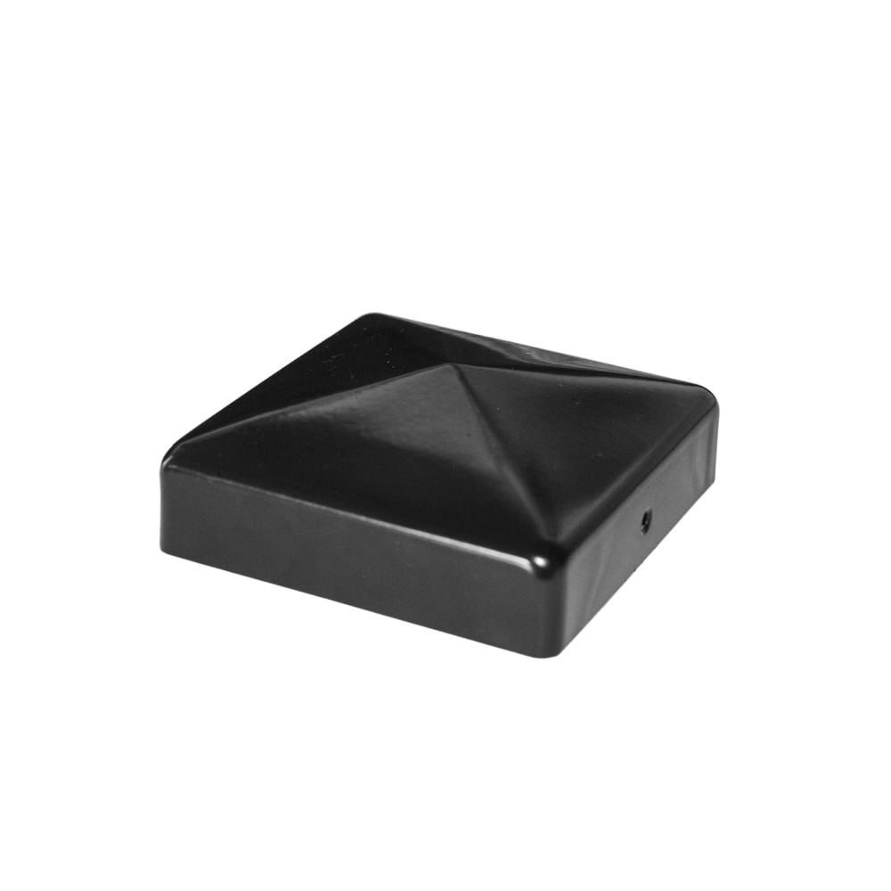 Plus Pyramide stolpehat sort pulverlakeret 71 x 71 mm