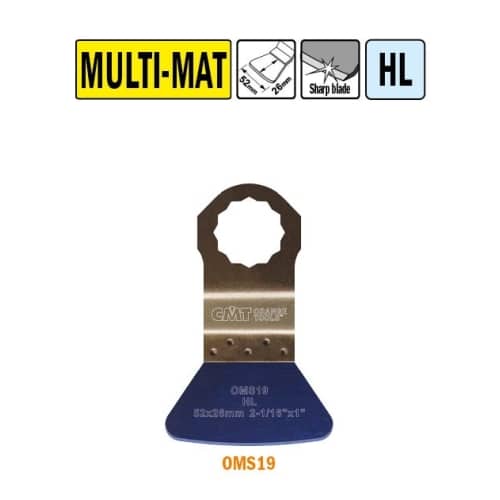 CMT Multicut Supercut HL stiv skraber til forsk. materialer 52 mm 5 stk.