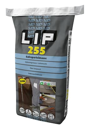 LIP 255 gulvspartelmasse selvnivellerende grå 20 kg
