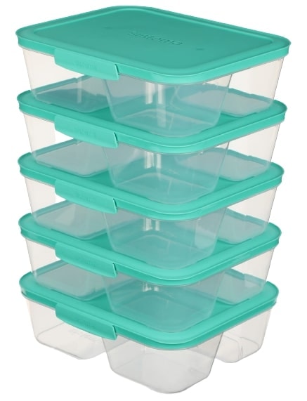 Sistema Nest It Meal Prep opbevaringsbøtte 1,9L 5 stk.
