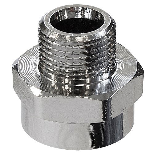 Overgang 1/2" muffe x 3/8" nippel i messing