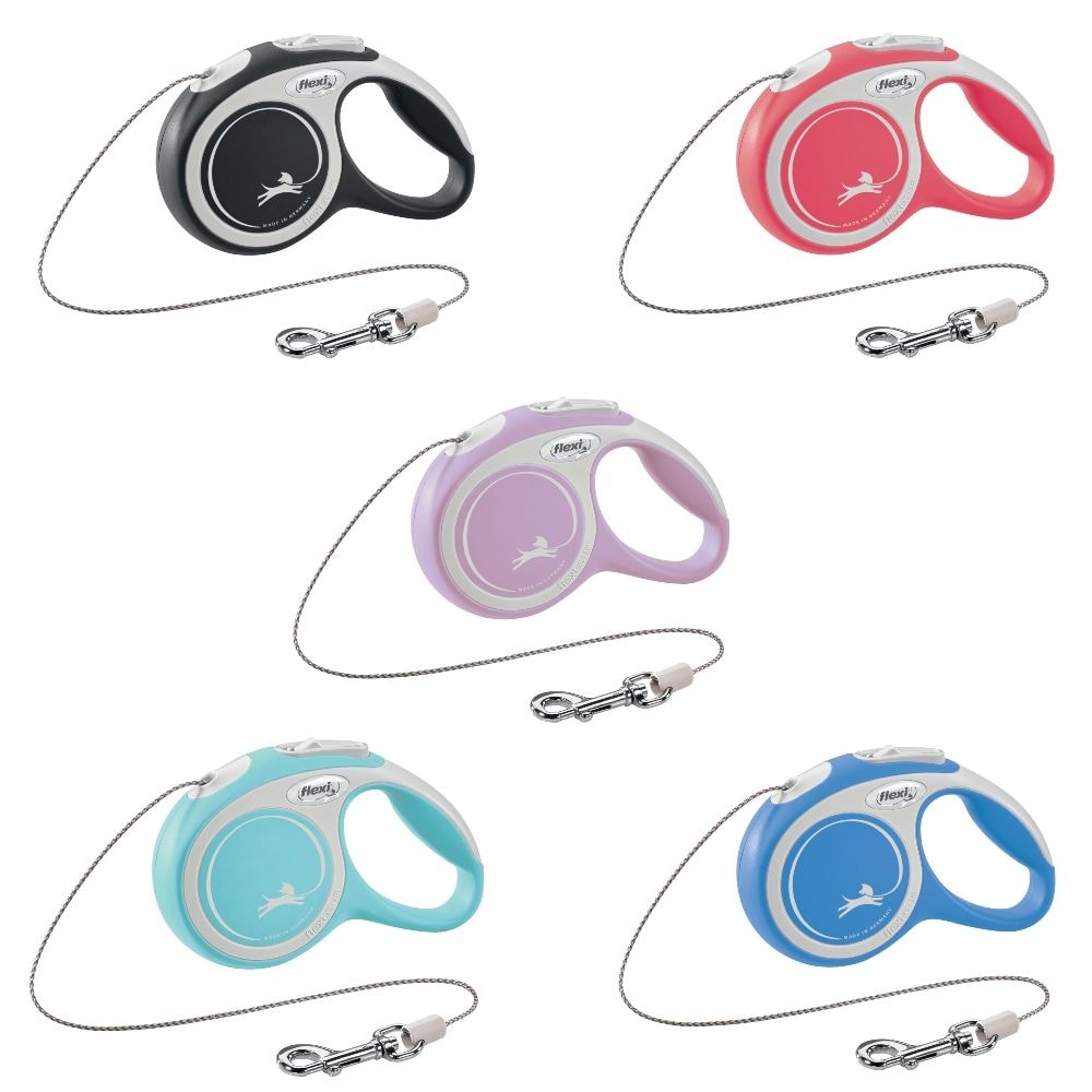 Flexi New Comfort M hundesnor i rød 5 meter op til 20 kg