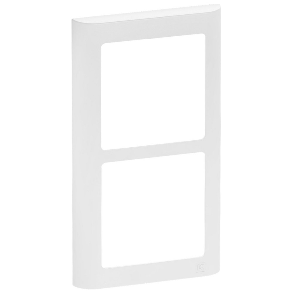 LK Fuga Soft designramme lodret hvid 2 modul