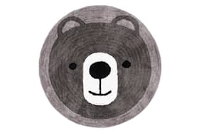 4Living Bear gulvtæppe i grå Ø100 cm