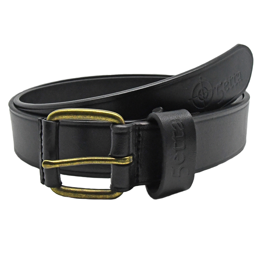5etta Læderbælte Sort 35 mm 115cm