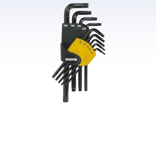 Proxxon unbrakonøgle torx, sæt med 9 dele, TX 8 - 50