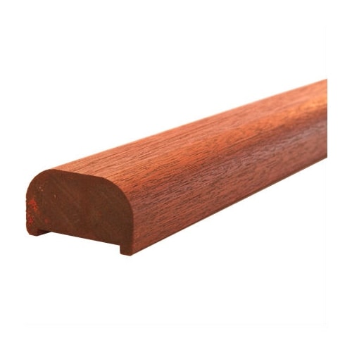 Plus håndliste i oliebehandlet mahogni, højre hjørneskåret til gelænder 197 cm