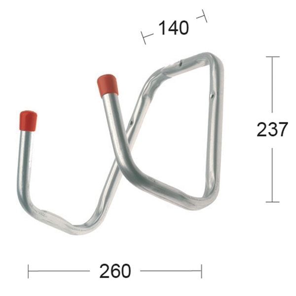 Habo Slangeholder af stål Elforzinket