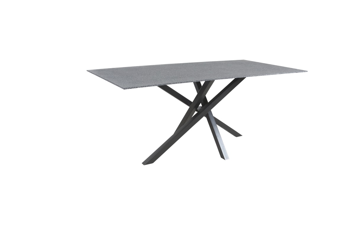 Venture Design Piazza spisebord i sort/sort MDF 180 x 90 x H75 cm