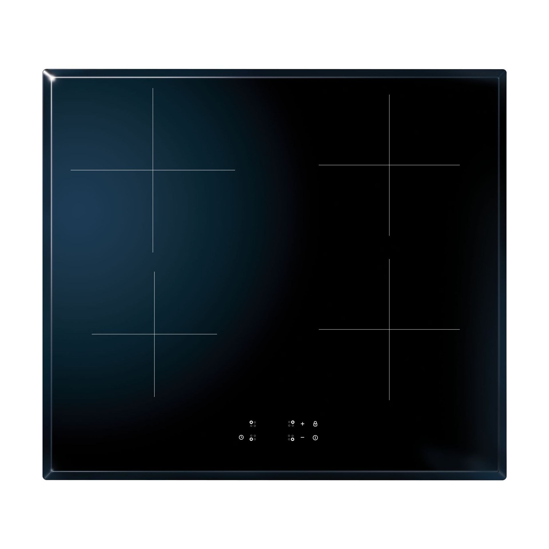 Scandomestic ESF 160 induktionskogeplade facetslebet 52 x 59 cm