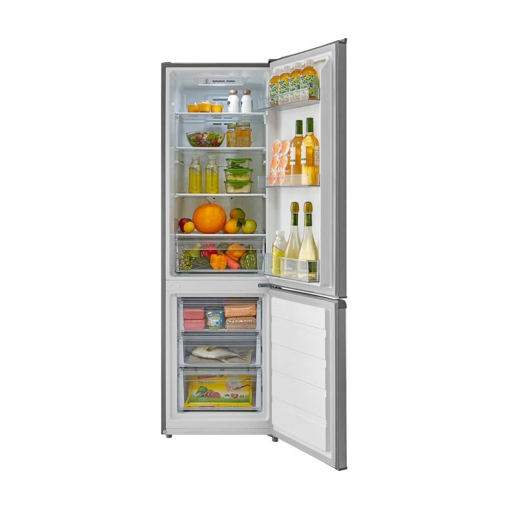 Ecotronic KF260NFX køle-/fryseskab stål-look 206L + 64L