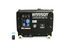 Warrior Generator 5.5kW 1-faset Diesel, Trådløs Fjernbetjening