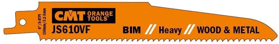 CMT JS610VF bajonetsavklinge 150 mm BIM Heavy til træ og metal 5 stk.