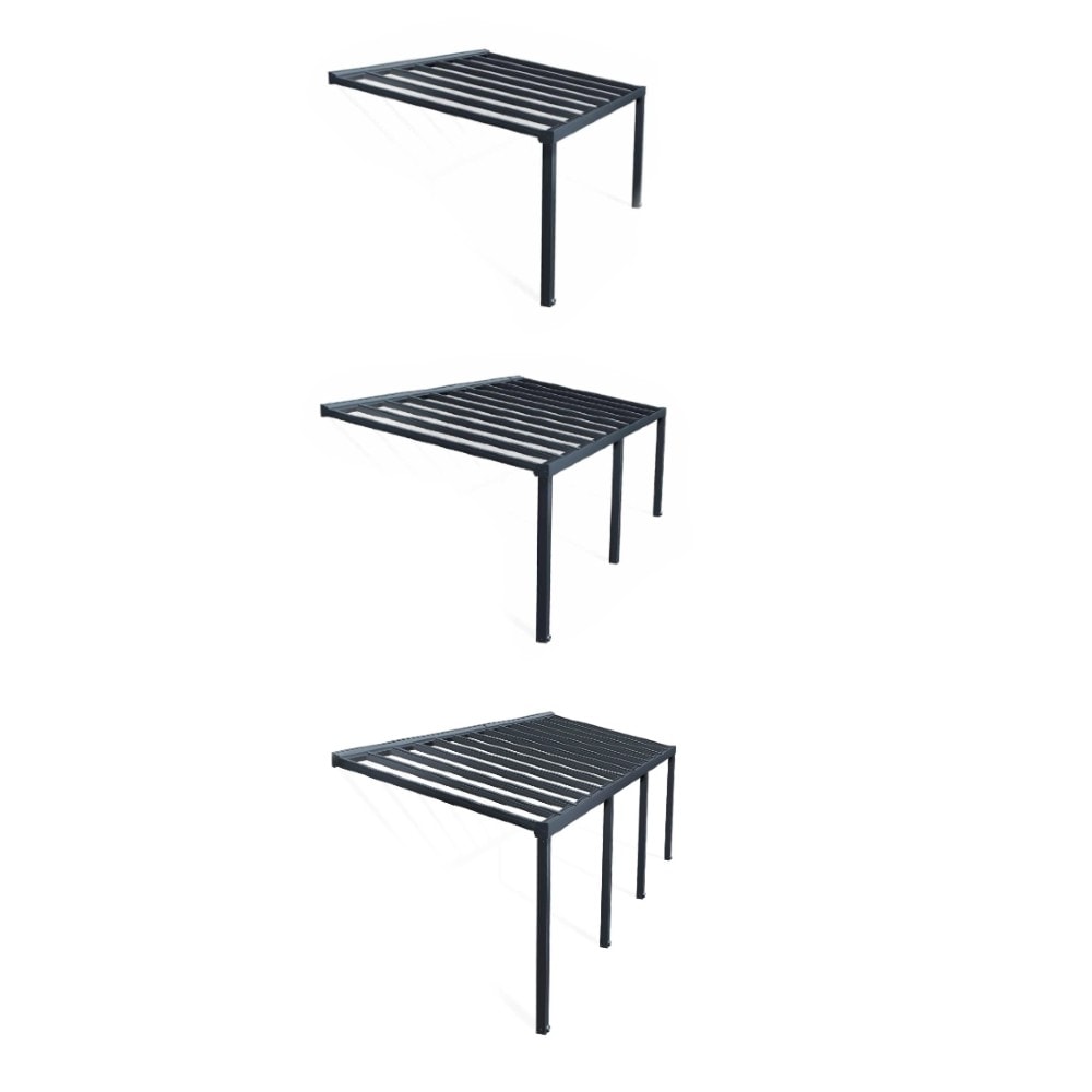 Palram - Canopia Stockholm terrasseoverdækning i antracitgrå