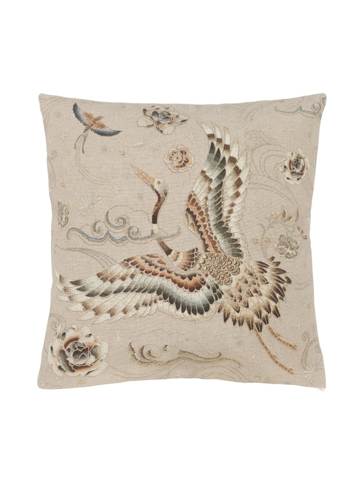 Svanefors Heron pudebetræk i beige 45 x 45 cm