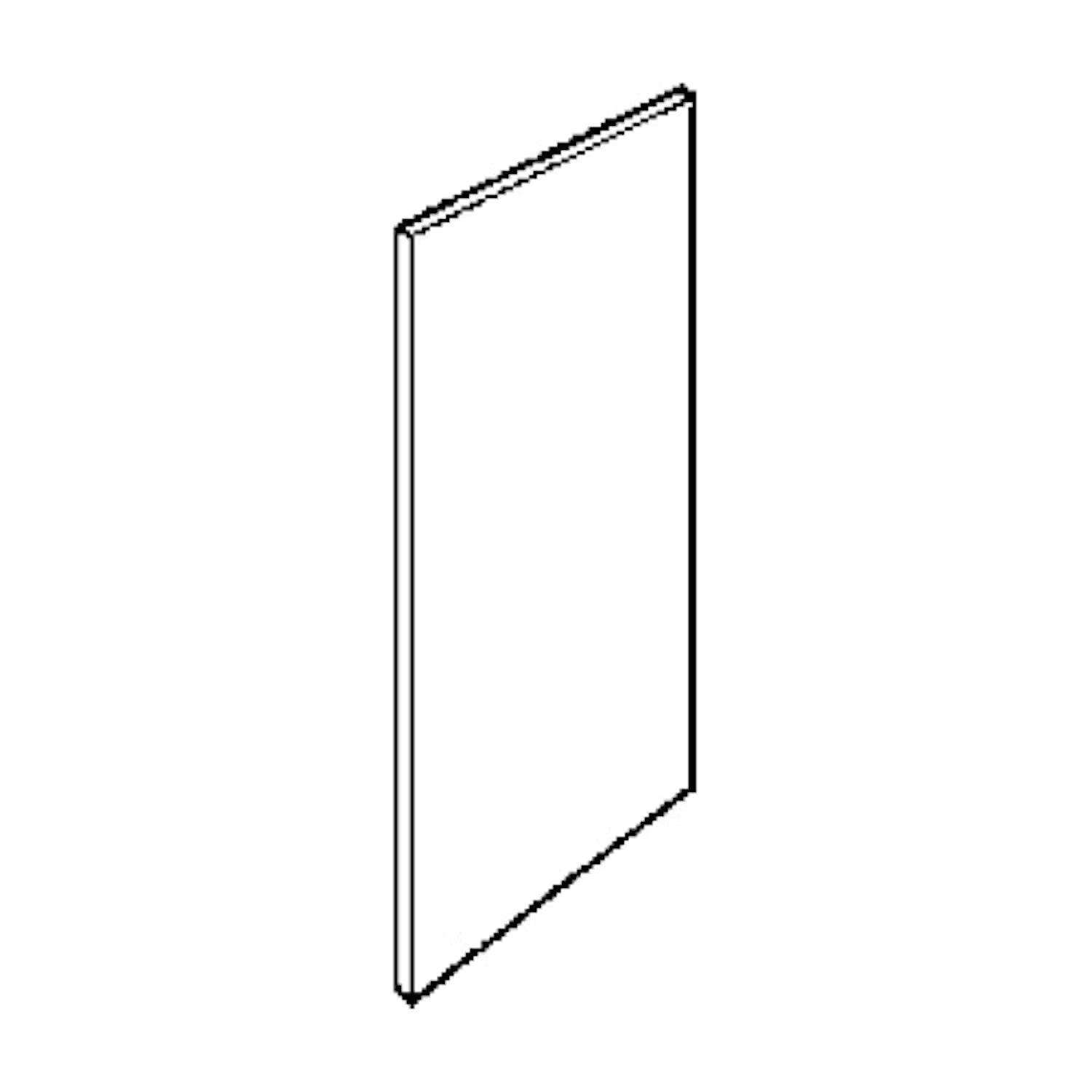Elfa endegavl hvid 675 x 2608 mm