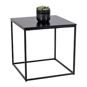 House Nordic Vita hjørnebord med sort ramme og sort bordplade