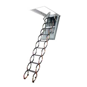 Fakro LSF 60 Brandsikker lofttrappe med saxestige. 50 x 70 x 270-300 cm