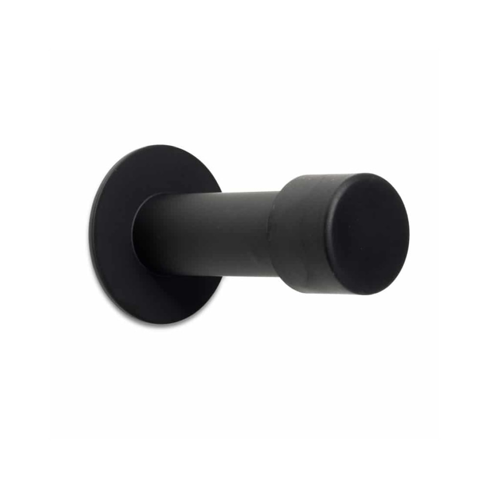 Jasa Noir dørstopper i sortlakeret stål Ø22 x 75 mm