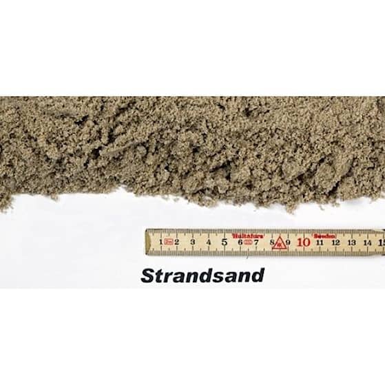 Strandsand 0-2 mm i bigbag med 1000 kg
