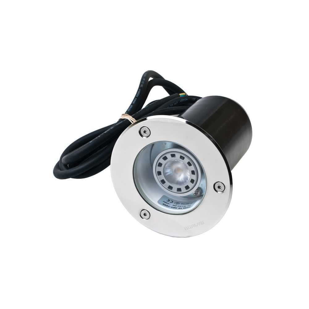 Norlys Rena LED nedgravningsspot rund stål / klar GU10 IP68