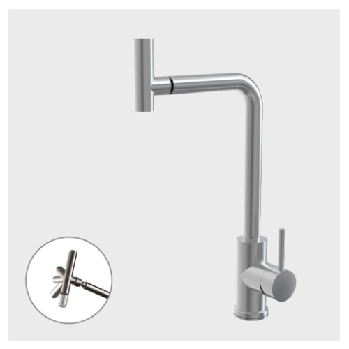 Primy Steel Spin køkkenarmatur i rustfri