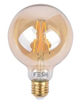 FESH Smart LED dekopære amber kold/varm E27 5,5W Ø95 mm