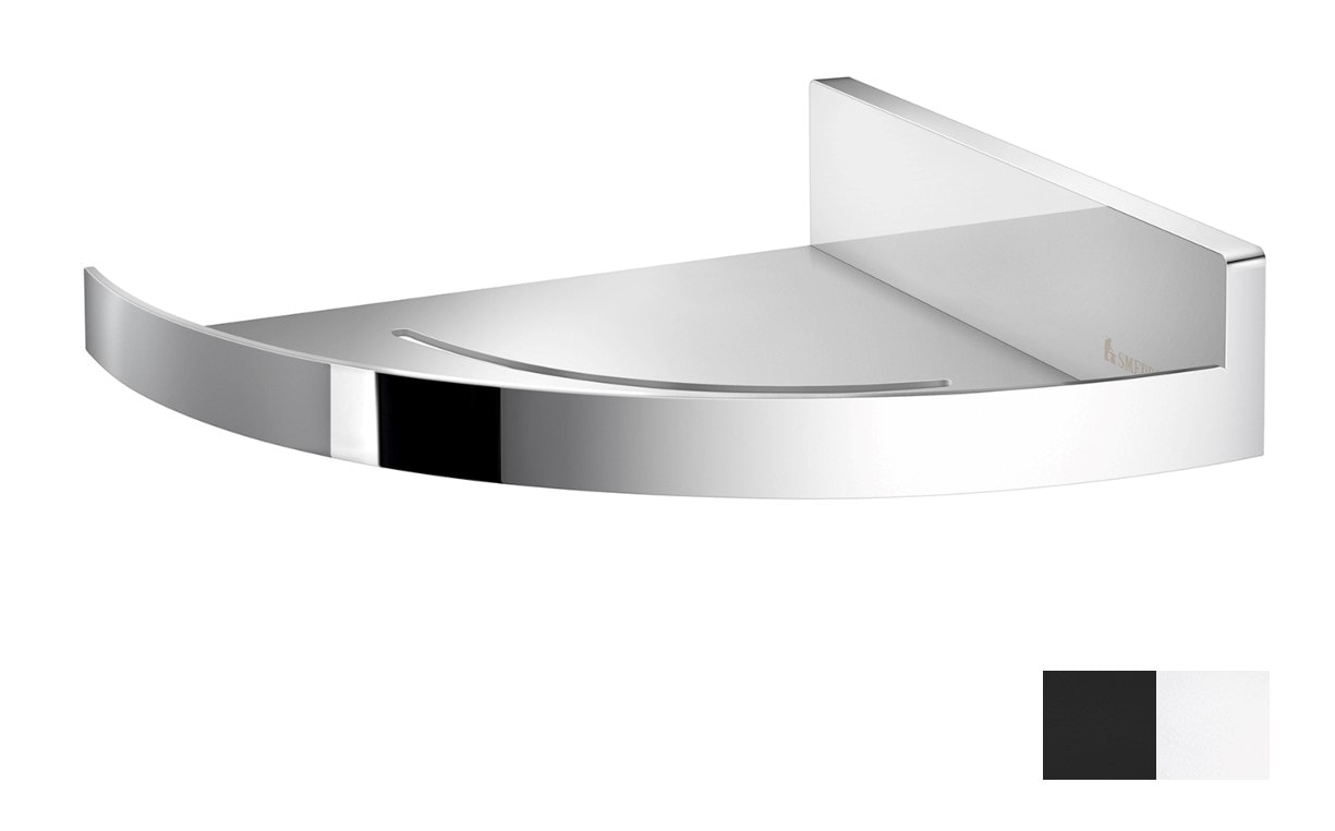 Smedbo Sideline brusehylde i poleret krom, hjørne 210 x 210 mm