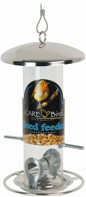 Care Bird foderautomat rustfri til frø 14 x 26 cm