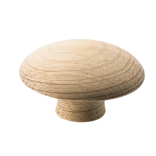 Beslag Design Mushroom-65 knop ubehandlet birk