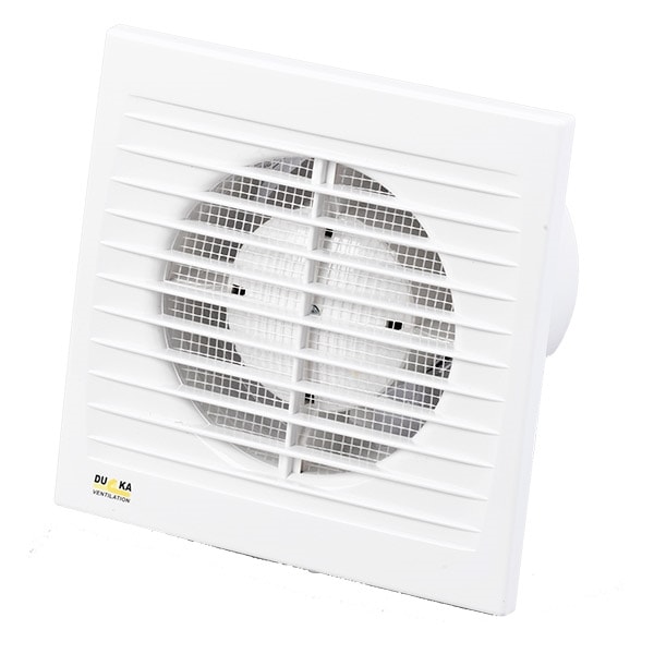 DUKA ventilator El 600 TH med fugt- og tidsstyring 100 mm