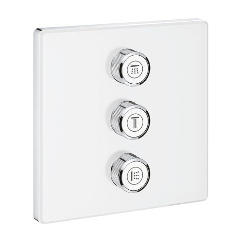 Grohe Grohtherm SmartControl Triple volumenkontrol i hvid til indbygning