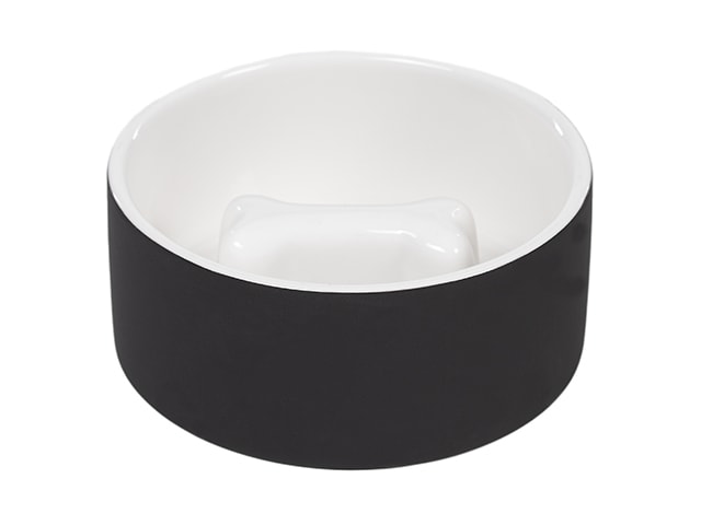 Paikka Slow Feed foderskål i sort str. M 0,75L