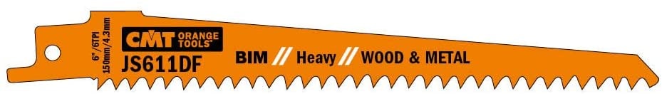 CMT JS611DF bajonetsavklinge 150 mm BIM Heavy til træ og metal 5 stk.