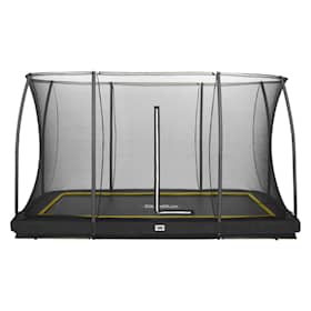 Salta Comfort Edition Inground trampolin i sort inkl. sikkerhedsnet 366 x 244 cm