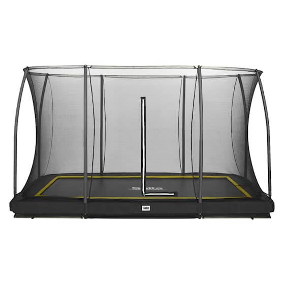 Salta Comfort Edition Inground trampolin i sort inkl. sikkerhedsnet 366 x 244 cm