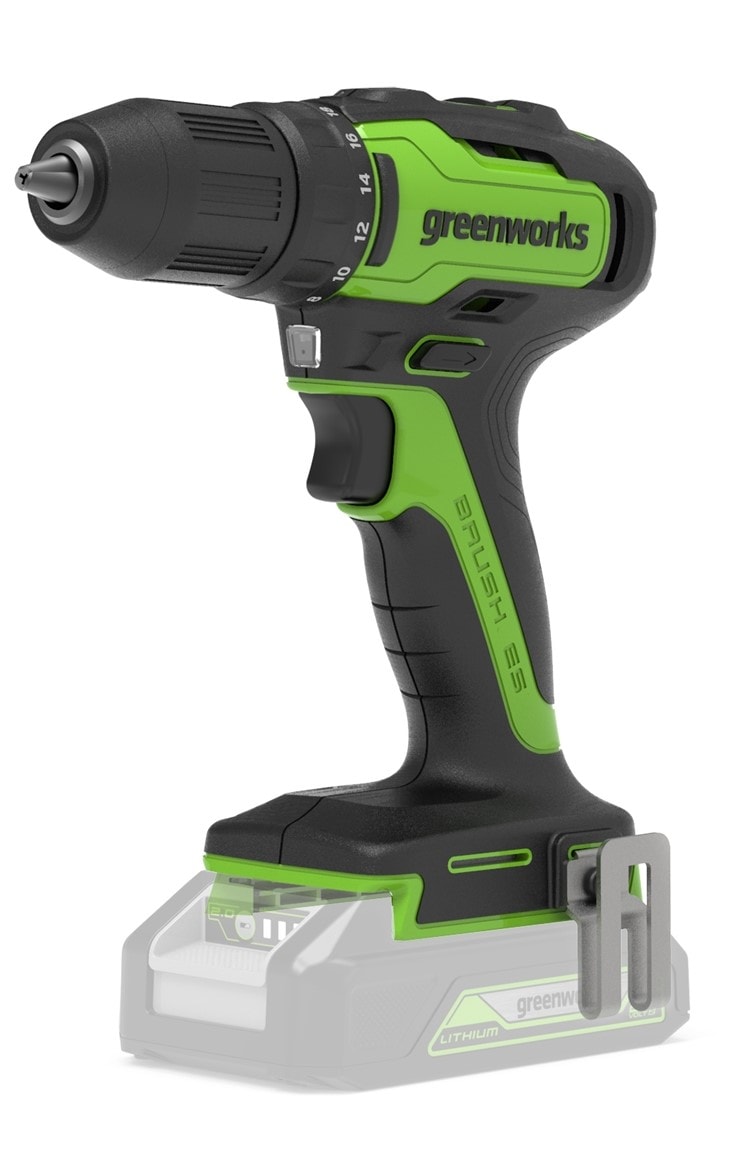 Greenworks GD24DD35 boremaskine 35Nm 24V uden batteri og lader