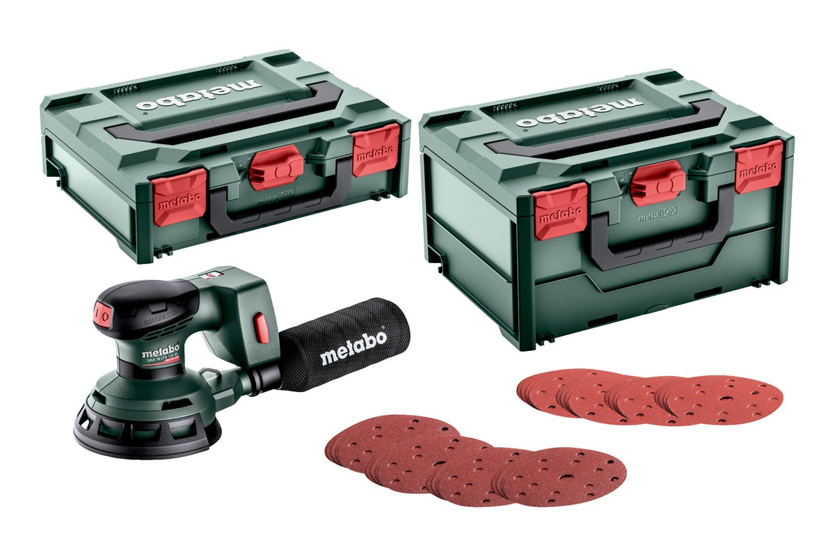 Metabo excentersliber SXA 18 LTX 125 BL Set