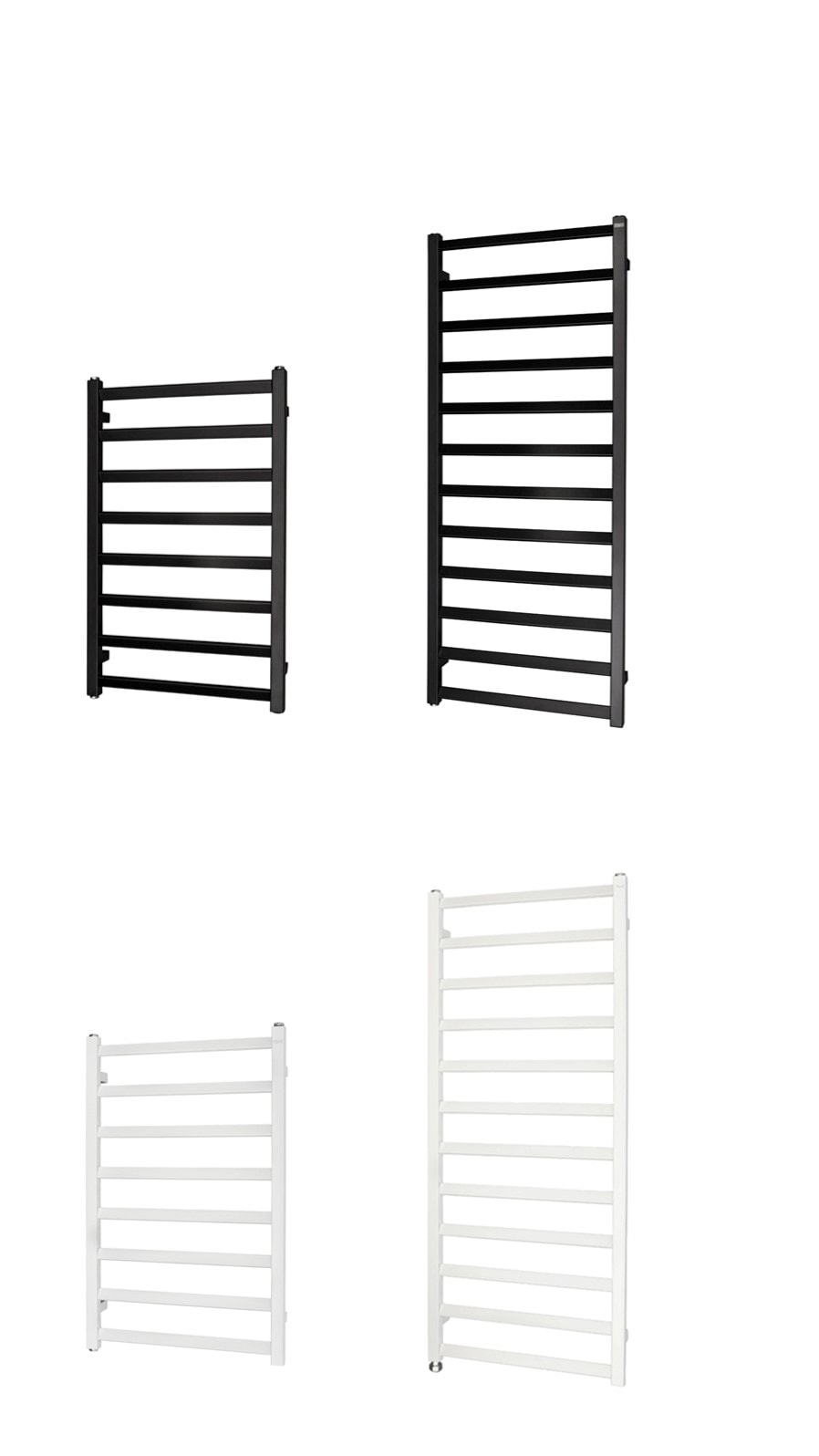 Hafa Original håndklædetørrer 1200x500 mm. Sort