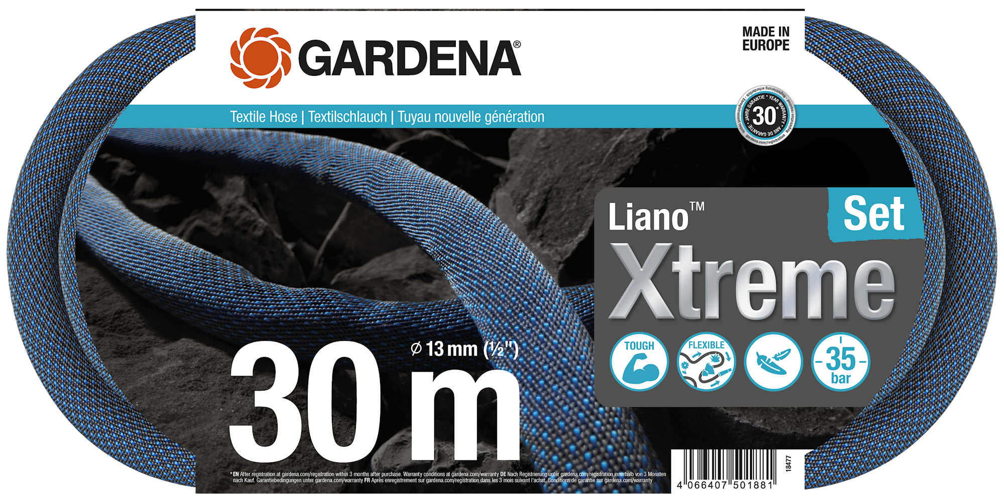 Gardena Tekstilslange Liano™ Xtreme