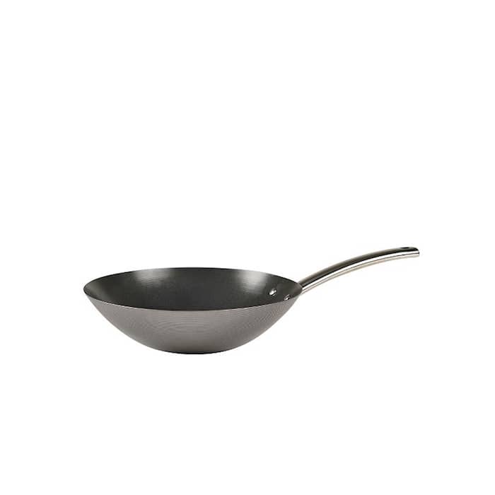 Funktion wok sort carbonstål Ø30,5 cm