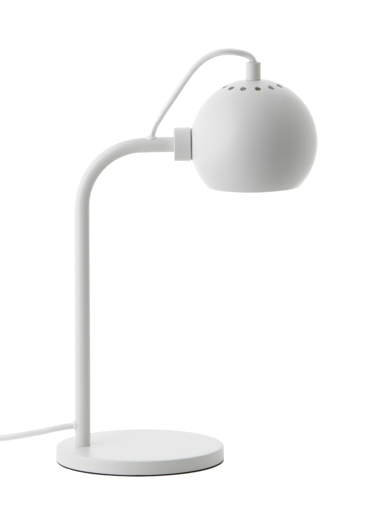 Frandsen Ball Single bordlampe matt white E14 Ø12 cm
