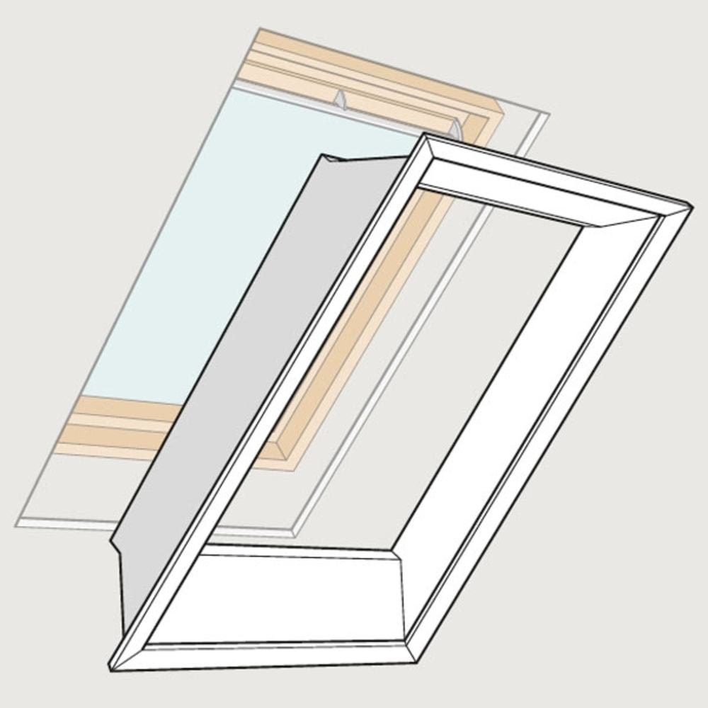VELUX LSC 2000 Lysningspanel inkl. BBX dampspærrekrave 170-400 mm UK08 134x140 cm