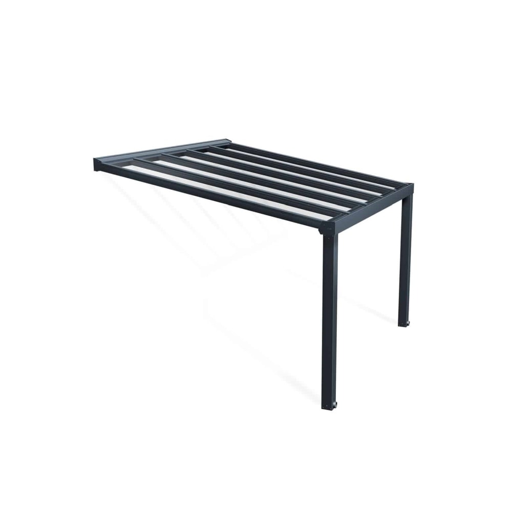 Palram - Canopia Stockholm terrasseoverdækning i antracitgrå 3,4x9,5 m 32 m2