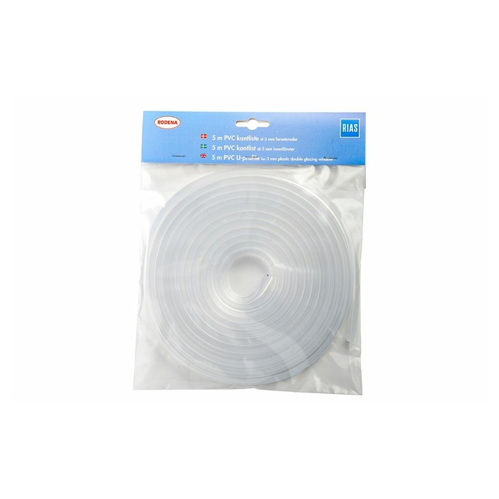 Rias PVC kantliste til forsatsruder, 5 meter