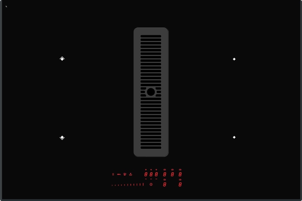 Witt Fusion HHF78FS1R kogeplade med integreret emhætte 78 cm